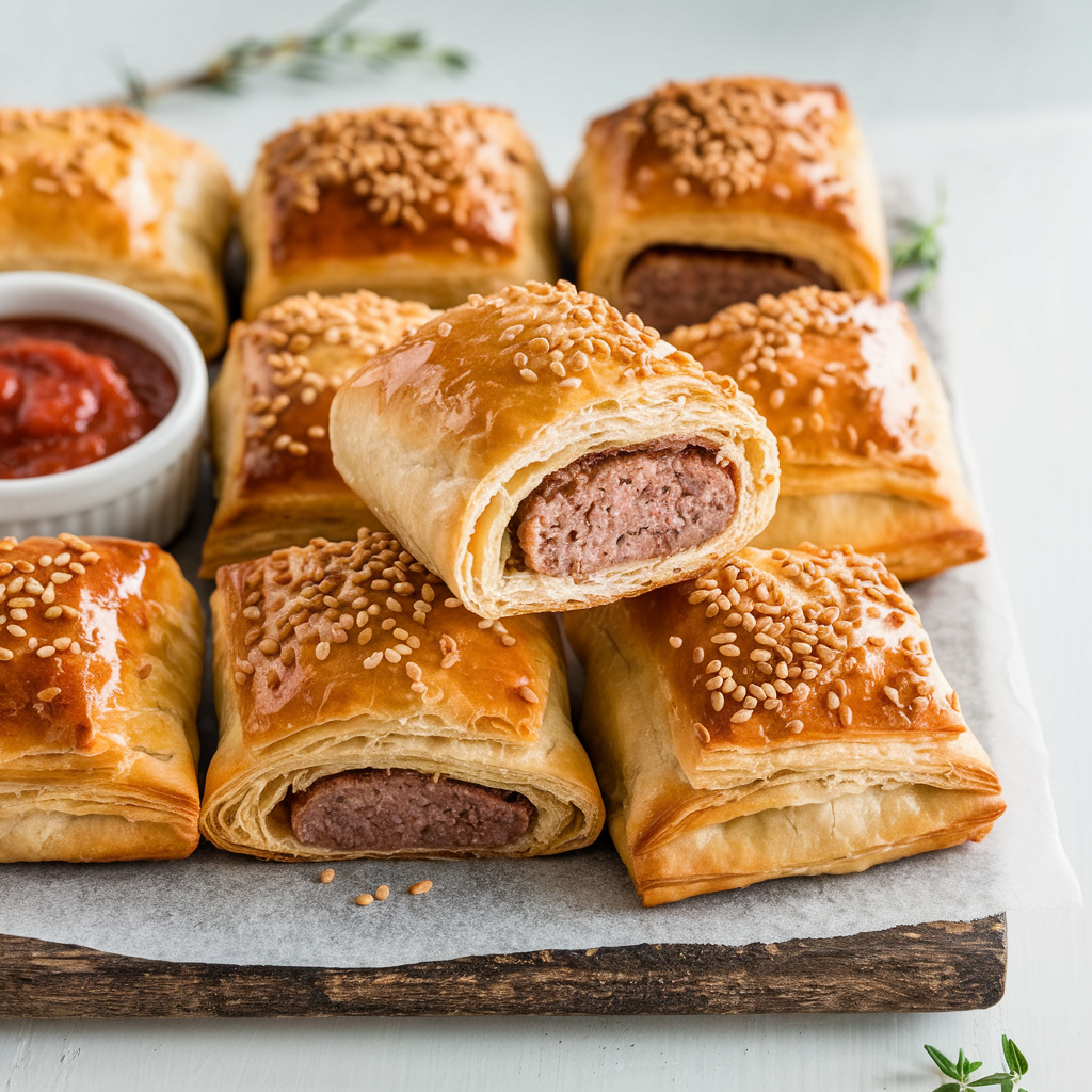 Aussie Classic Sausage Rolls: Flaky, Golden, and Irresistible!