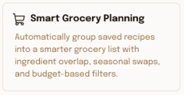 Smart Grocery Planning