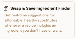 Swap & Save Ingredient Finder